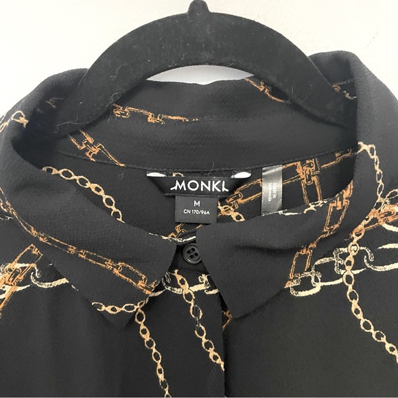 Monki chain print shirt size M oversized - Picture 4 of 5